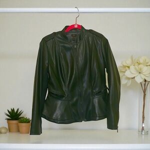 Gilli Forest Green Leather Jacket